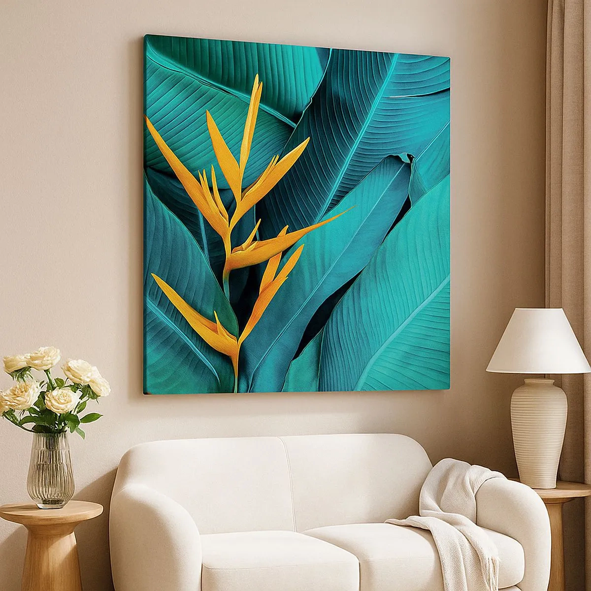 Obraz na plátně - Rajský květ - 30x30 cm