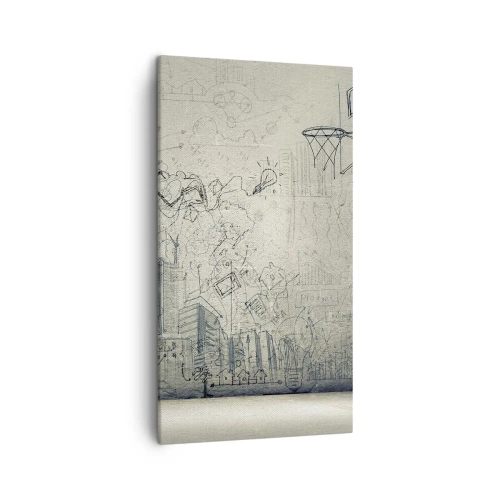 Obraz na plátně - Můj skvělý městský život - 45x80 cm