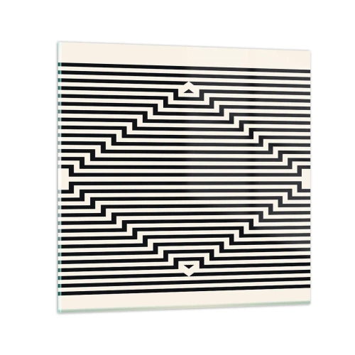 Obraz na skle - Geometrická iluze - 60x60 cm