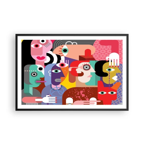 Plakát v černém rámu - My od pána Picassa - 91x61 cm