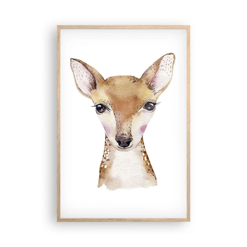 Plakát v rámu světlý dub - Povaha nevinnosti - 61x91 cm