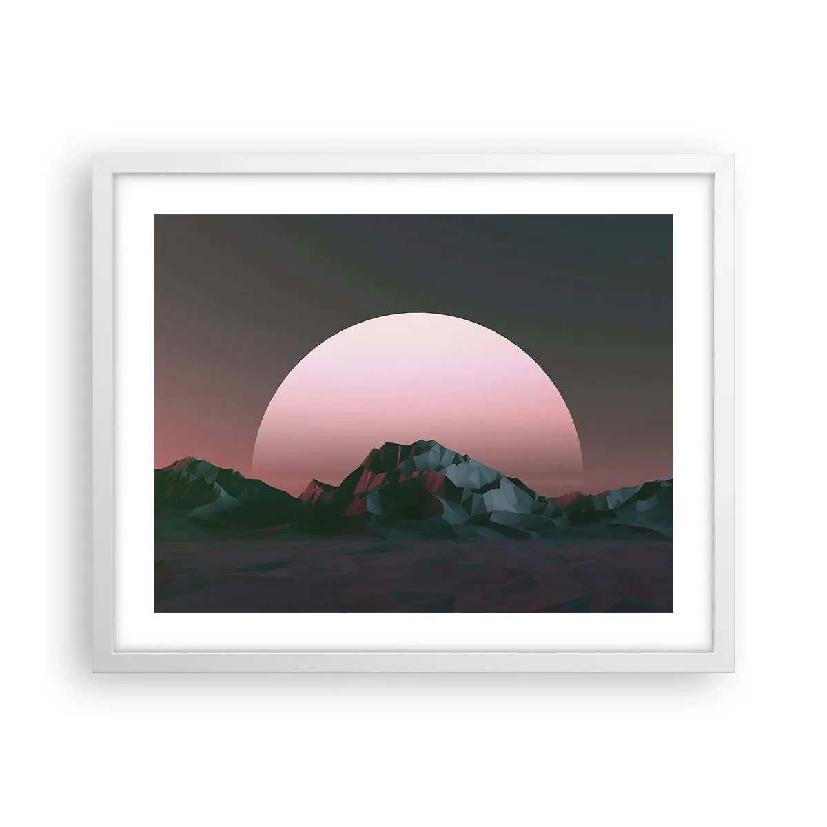 Plakát v bílém rámu - V sousední galaxii - 50x40 cm