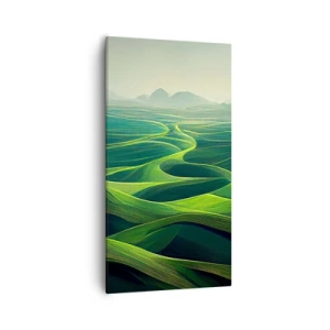 Obraz na plátně - V zelených údolích - 55x100 cm