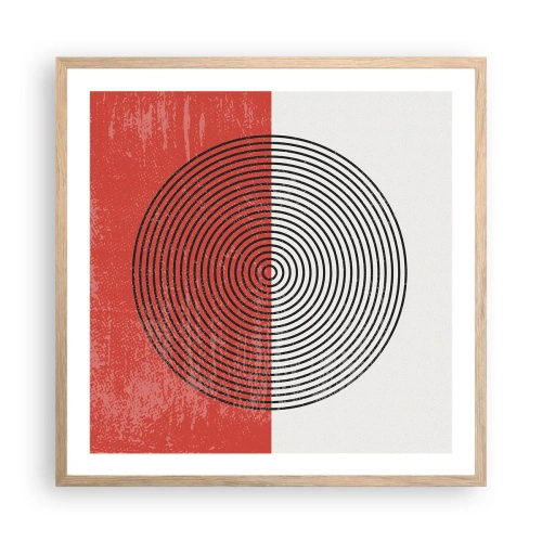 Plakát v rámu světlý dub - Přesný zásah - 60x60 cm