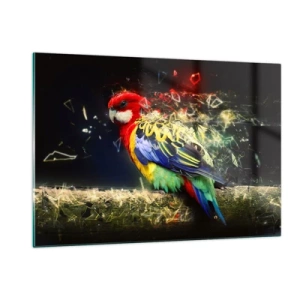 Obraz na skle - Posel záře - 120x80 cm