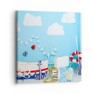 Obraz na plátně - Dětský stesk za dobrodružstvím - 30x30 cm