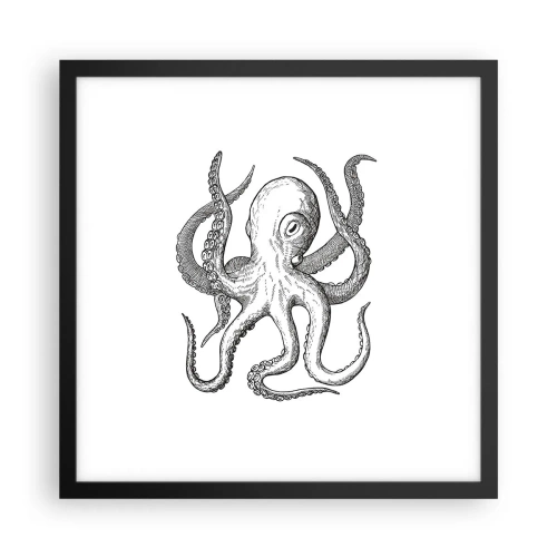 Plakát v černém rámu - Tančící s vlnami - 40x40 cm