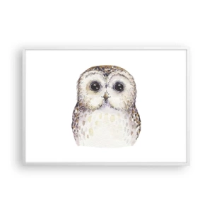 Plakát v bílém rámu - Podívej se mi do očí - 100x70 cm