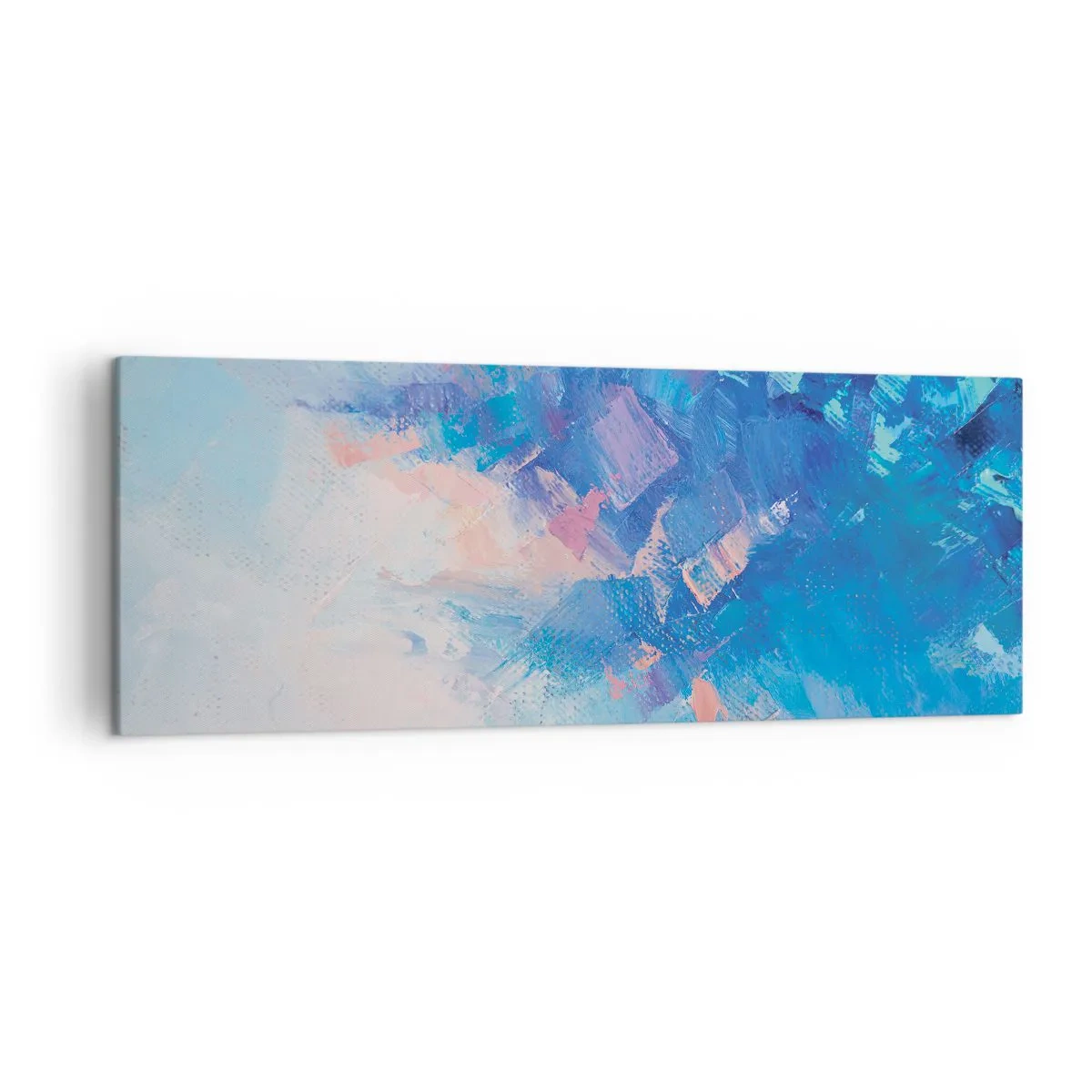 Obraz na plátně - Zimní abstrakce - 140x50 cm