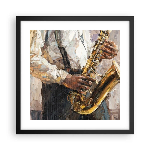 Plakát v černém rámu - Čas na sólovou hru - 40x40 cm