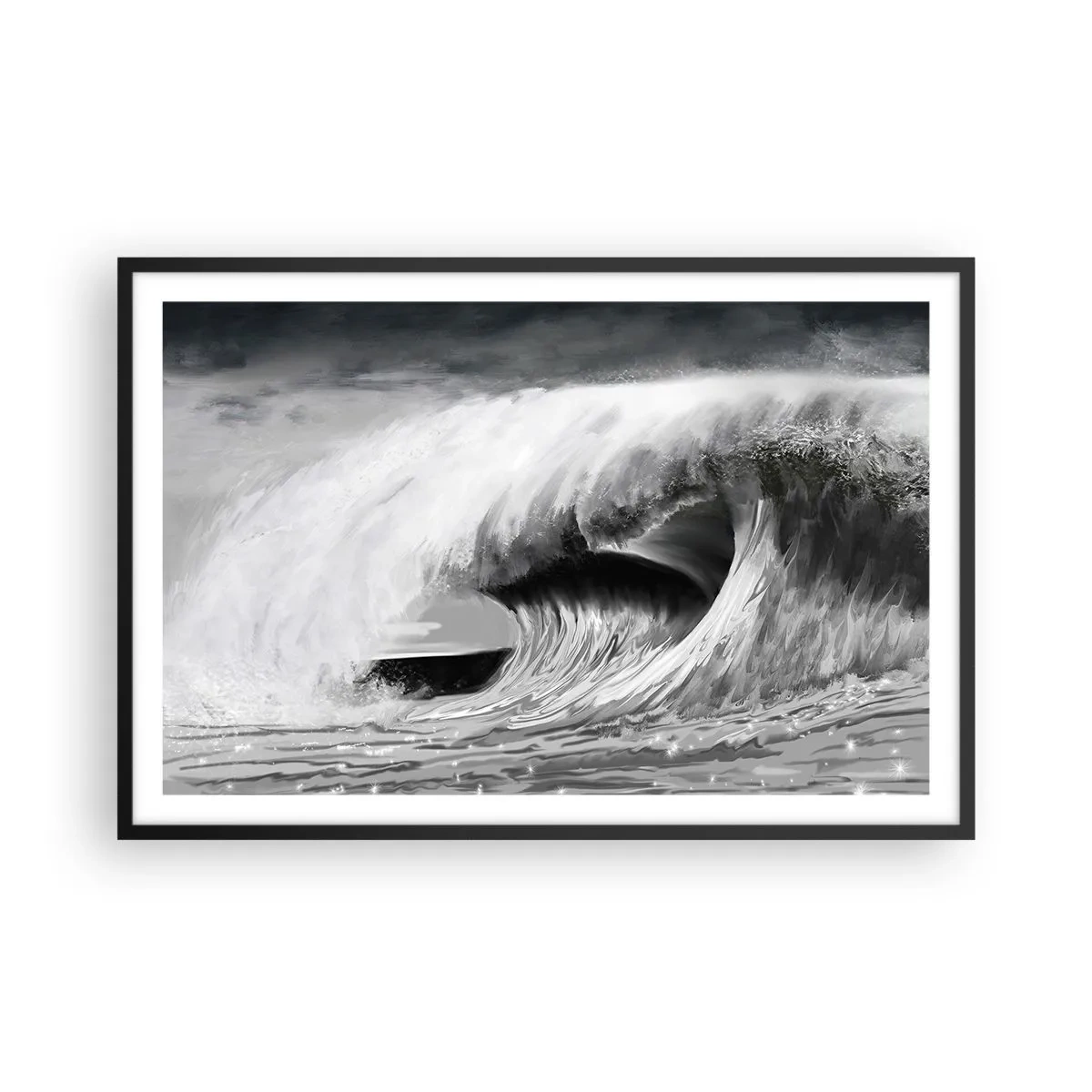 Plakát v černém rámu - Hněv oceánu - 91x61 cm
