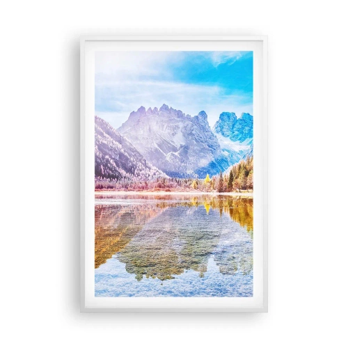 Plakát v bílém rámu - A v horách už je podzim - 61x91 cm