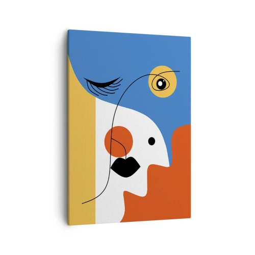 Obraz na plátně - Portrét: dekonstrukce - 50x70 cm