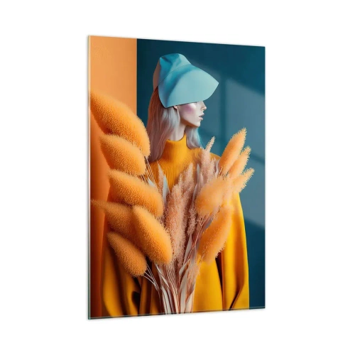 Obraz na skle - Chlupatý portrét - 50x70 cm