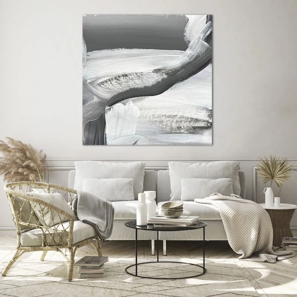 Obraz na skle - Pevným pohybem - 40x40 cm