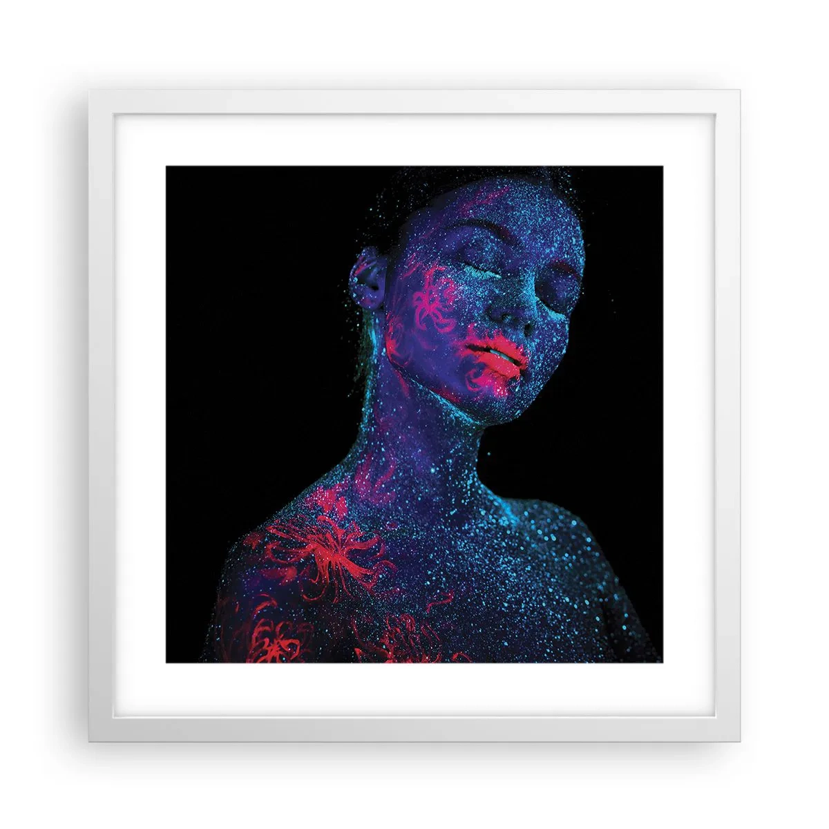 Plakát v bílém rámu - V hvězdném prachu - 40x40 cm