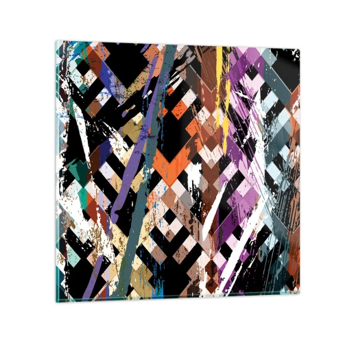 Obraz na skle - Umocněné na druhou - 30x30 cm