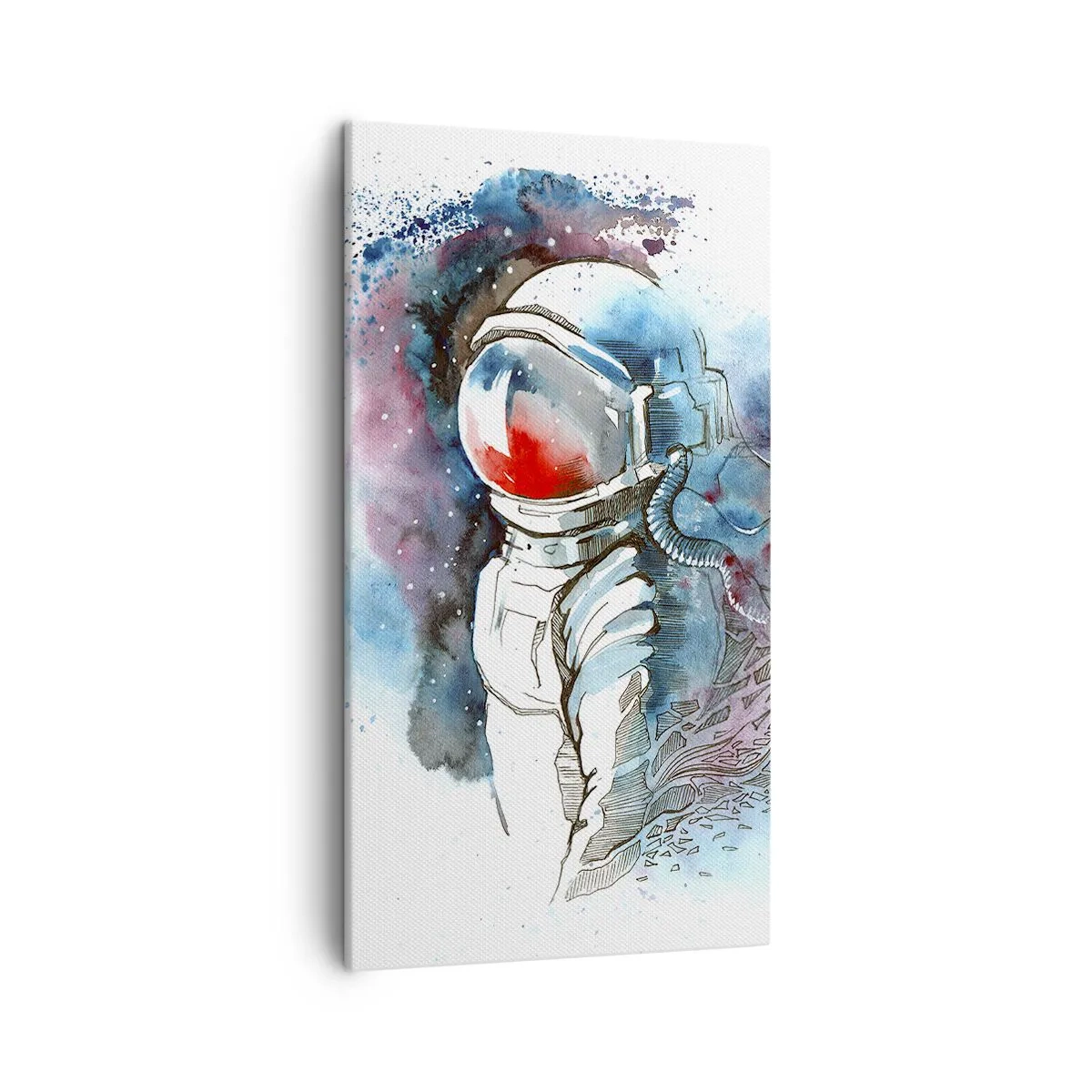 Obraz na plátně - Sám s vesmírem - 45x80 cm