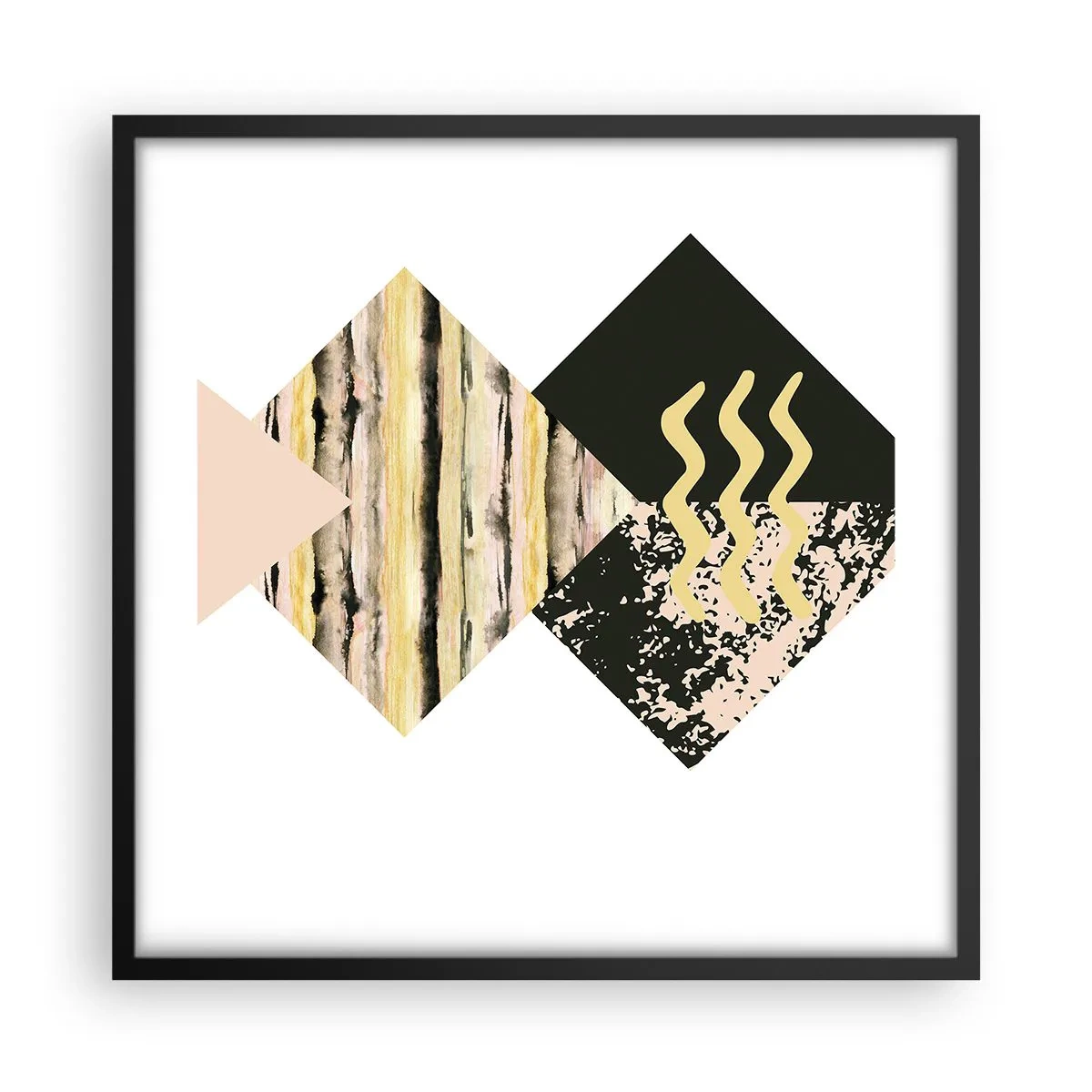 Plakát v černém rámu - Není to tak jednoduché - 50x50 cm