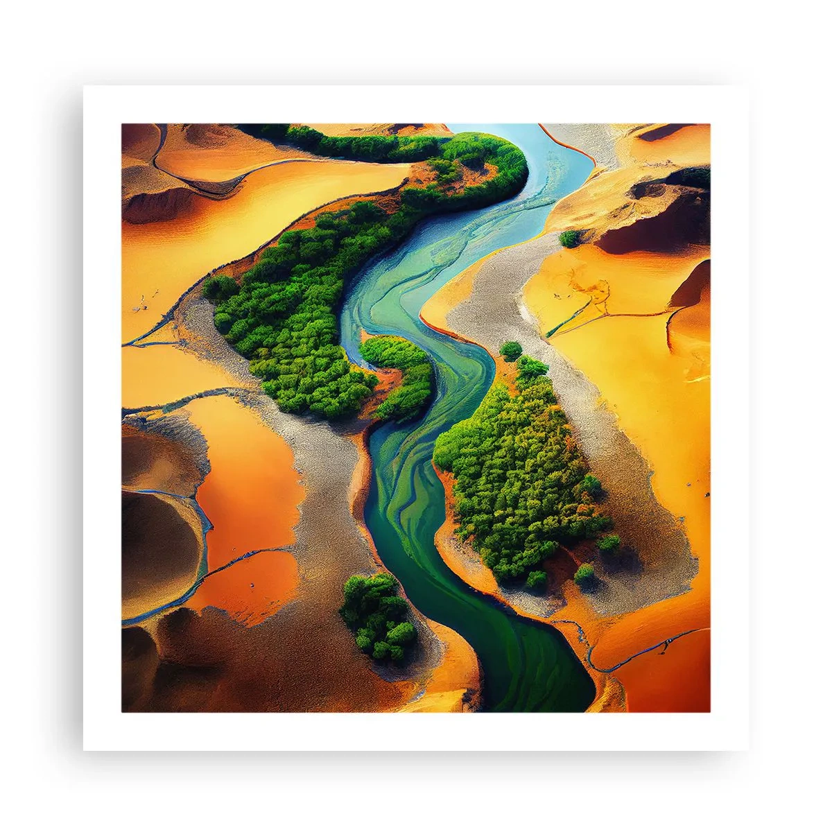 Plakát - Životodárná řeka - 60x60 cm