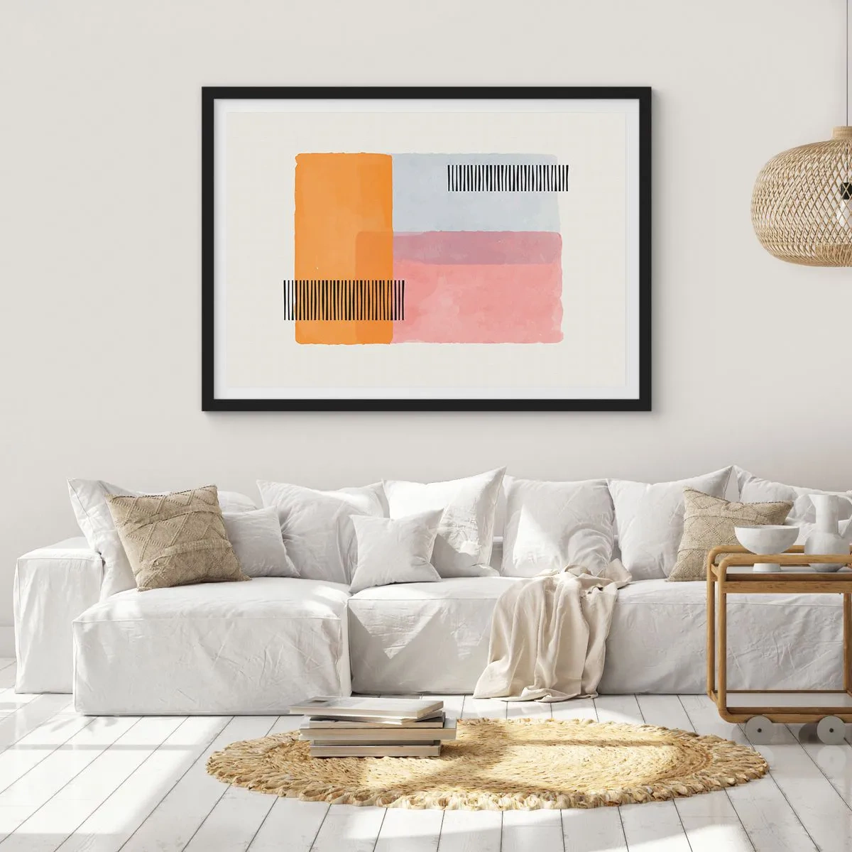 Plakát v černém rámu - Z rohu do rohu - 100x70 cm