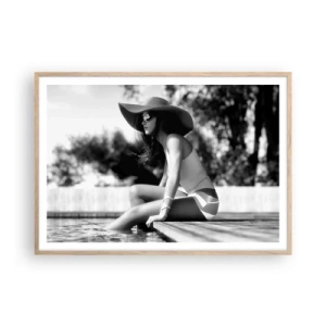 Plakát v rámu světlý dub - Letní sen - 100x70 cm