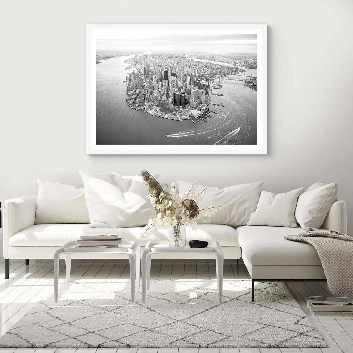 Plakát v bílém rámu - Jak nemilovat? - 100x70 cm