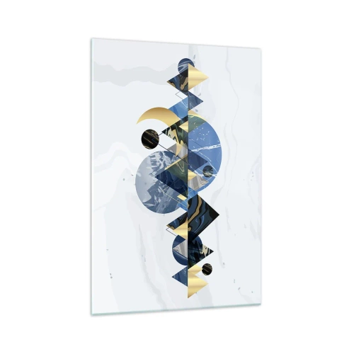 Obraz na skle - Geometrická krajina - 70x100 cm
