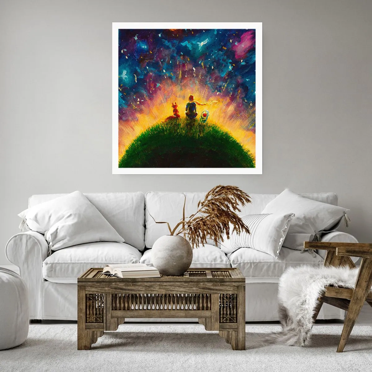 Plakát - Láska a přátelství - celý svět - 60x60 cm