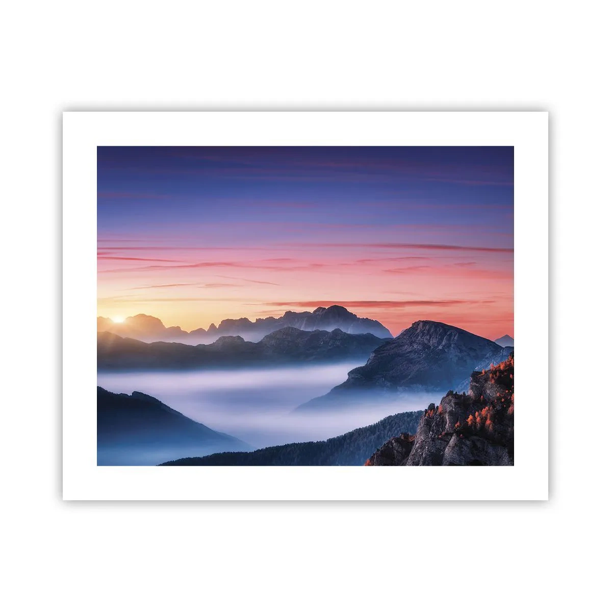 Plakát - Nad údolími - 50x40 cm