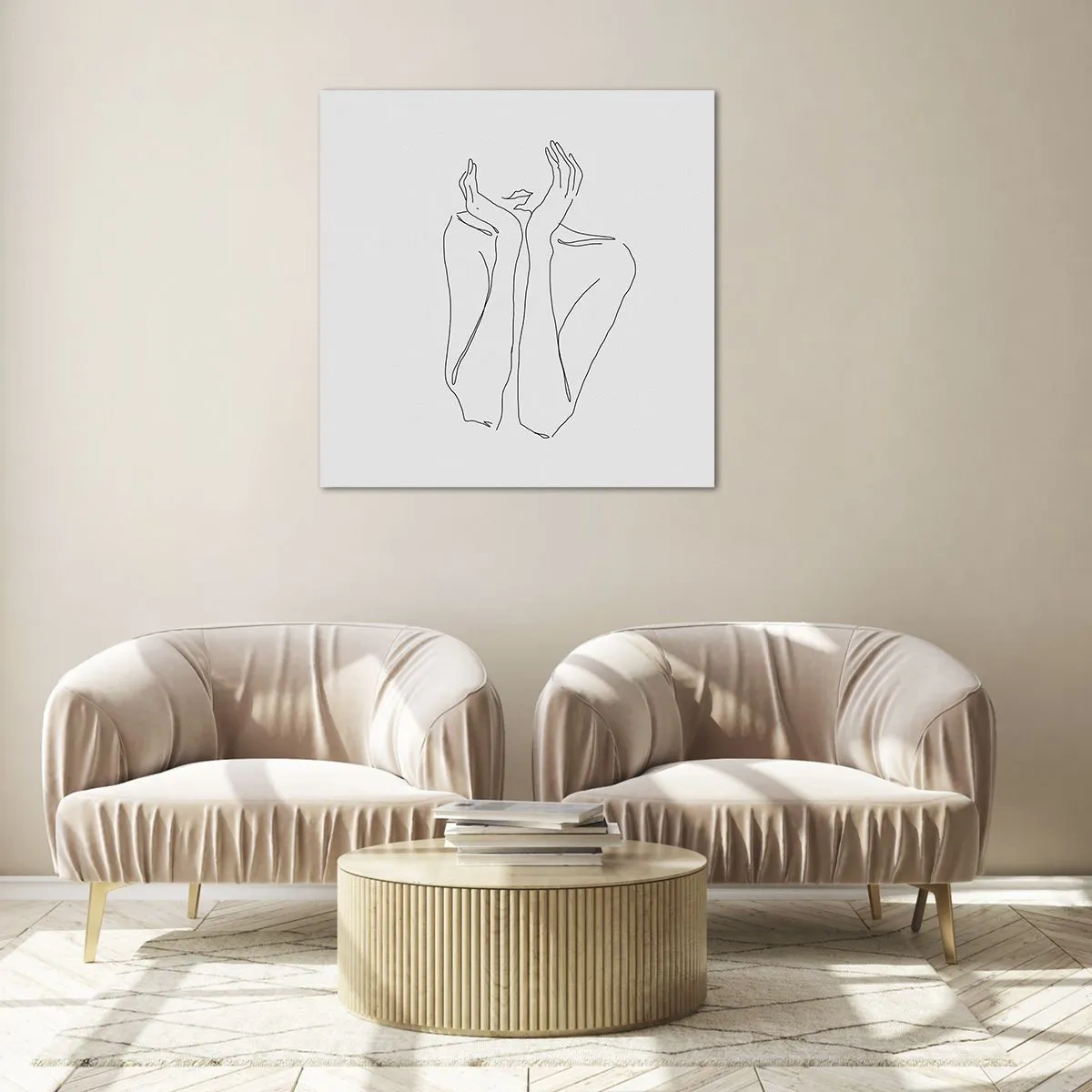 Obraz na skle - O čem sní dívky - 60x60 cm