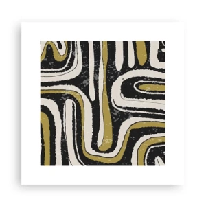 Plakát - Kompozice: trakty a uličky - 30x30 cm