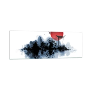 Obraz na skle - Japonský pohled - 90x30 cm