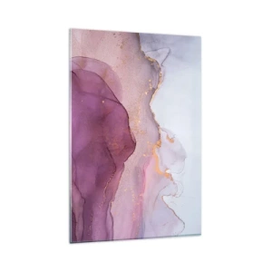 Obraz na skle - Fialové a lilové vlny - 80x120 cm