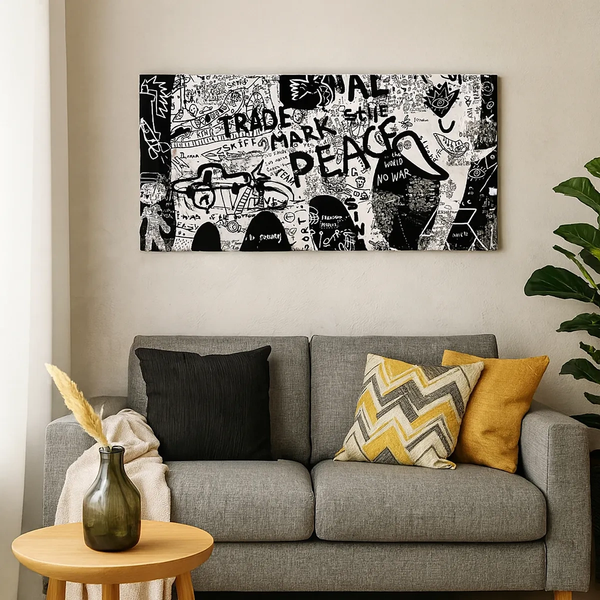 Obraz na plátně - Bohatý svět ulice - 30x30 cm