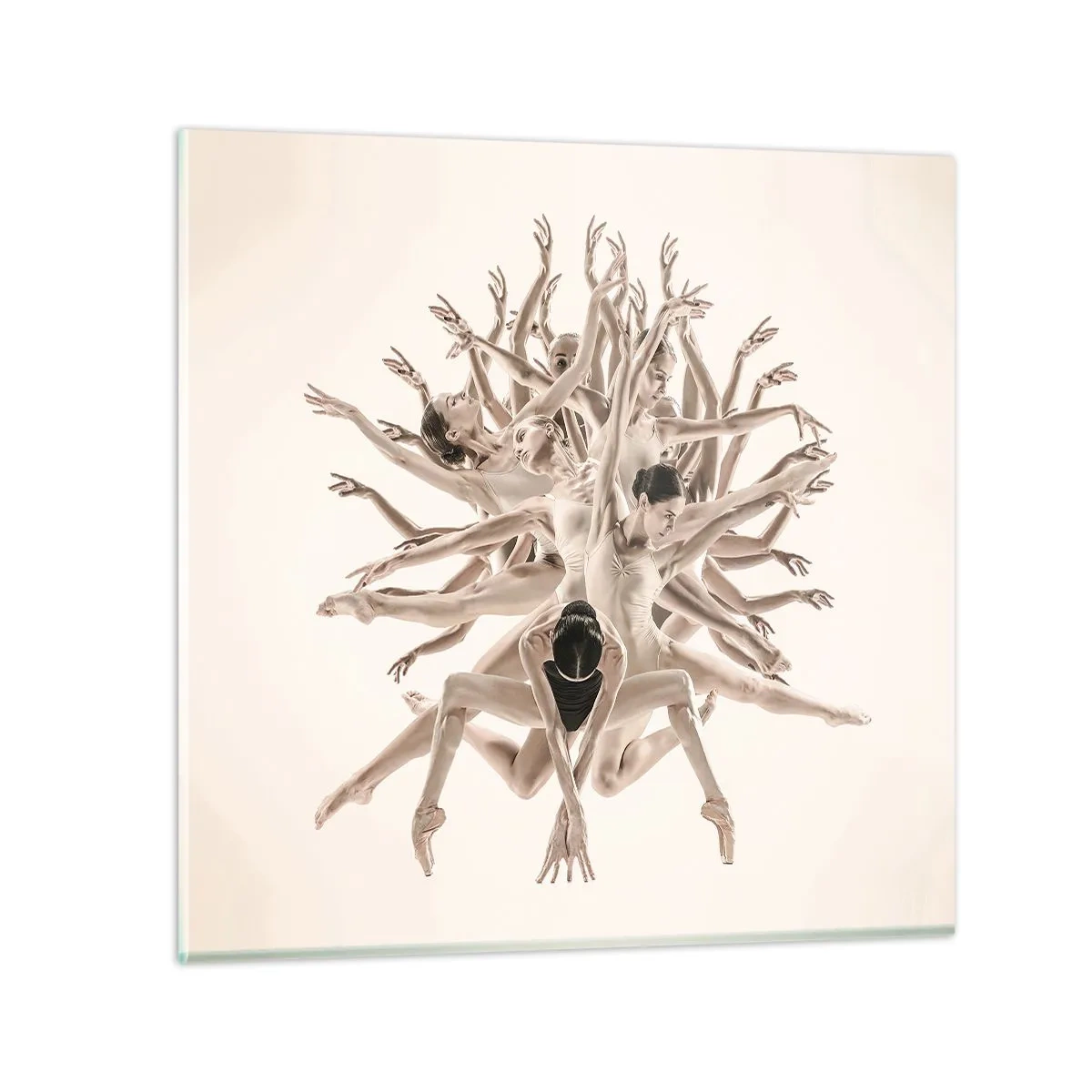 Obraz na skle - Rozkvět v tanci - 40x40 cm