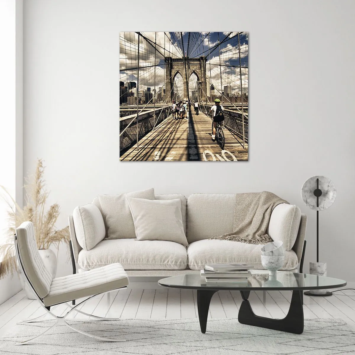 Obraz na skle - Přímo do srdce města - 60x60 cm