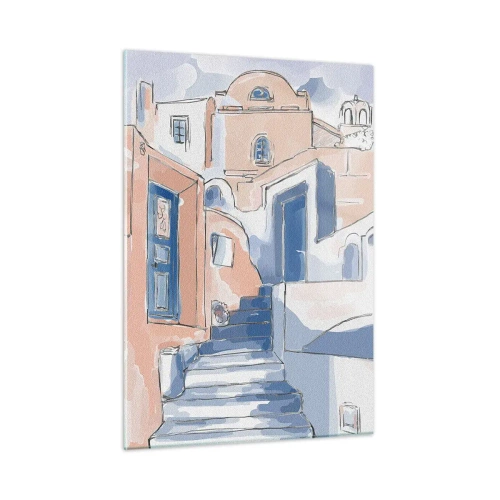 Obraz na skle - Exotické město - 50x70 cm