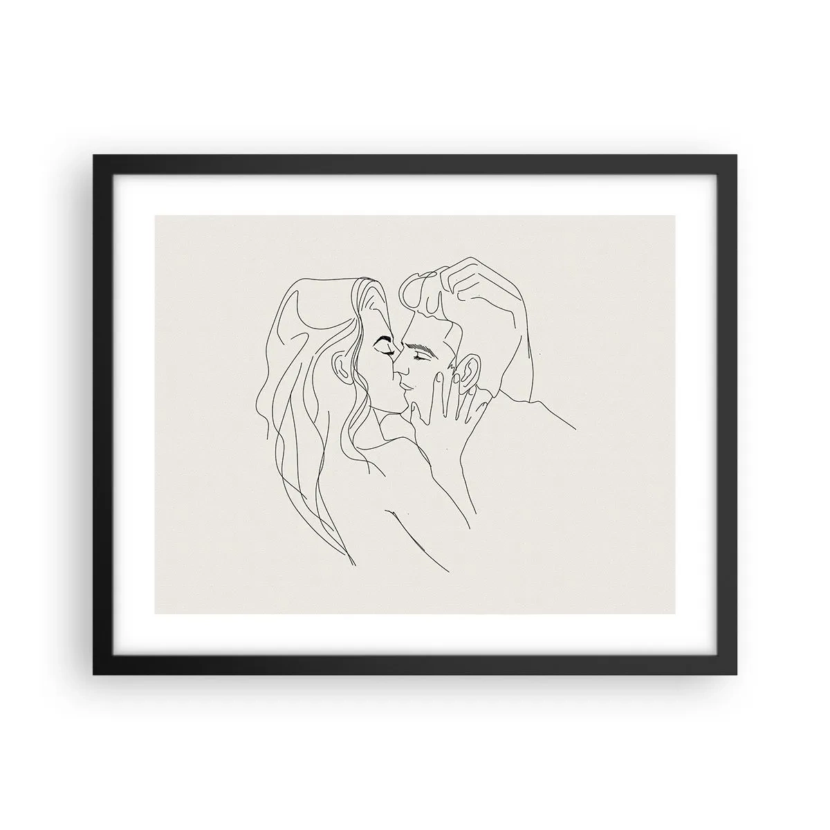 Plakát v černém rámu - Zamotaní citem - 50x40 cm
