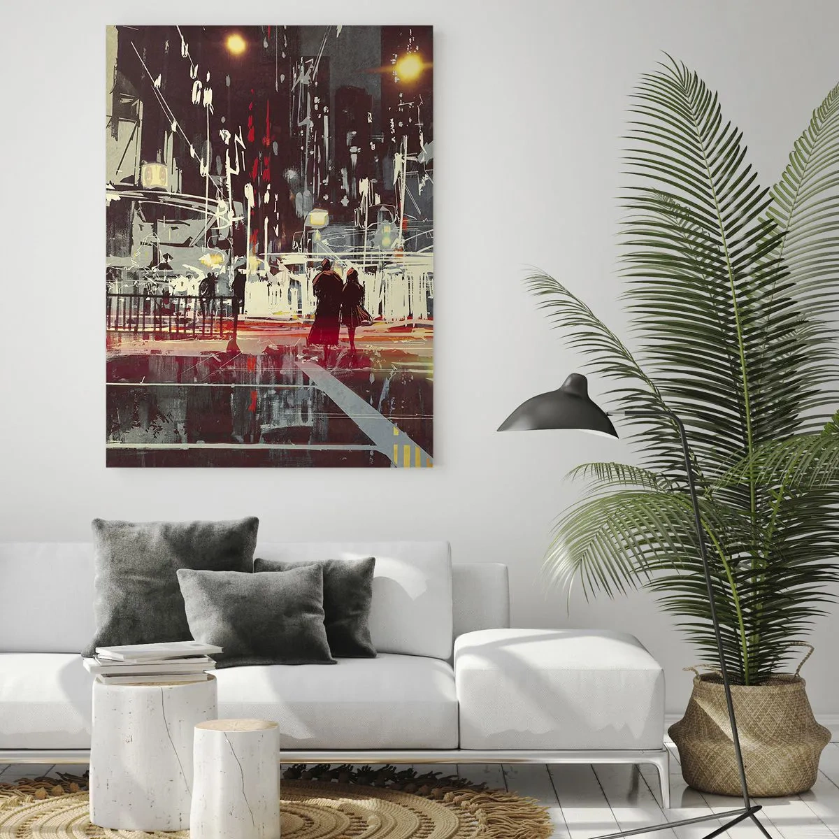 Obraz na skle - Velkoměstská doprava - 50x70 cm