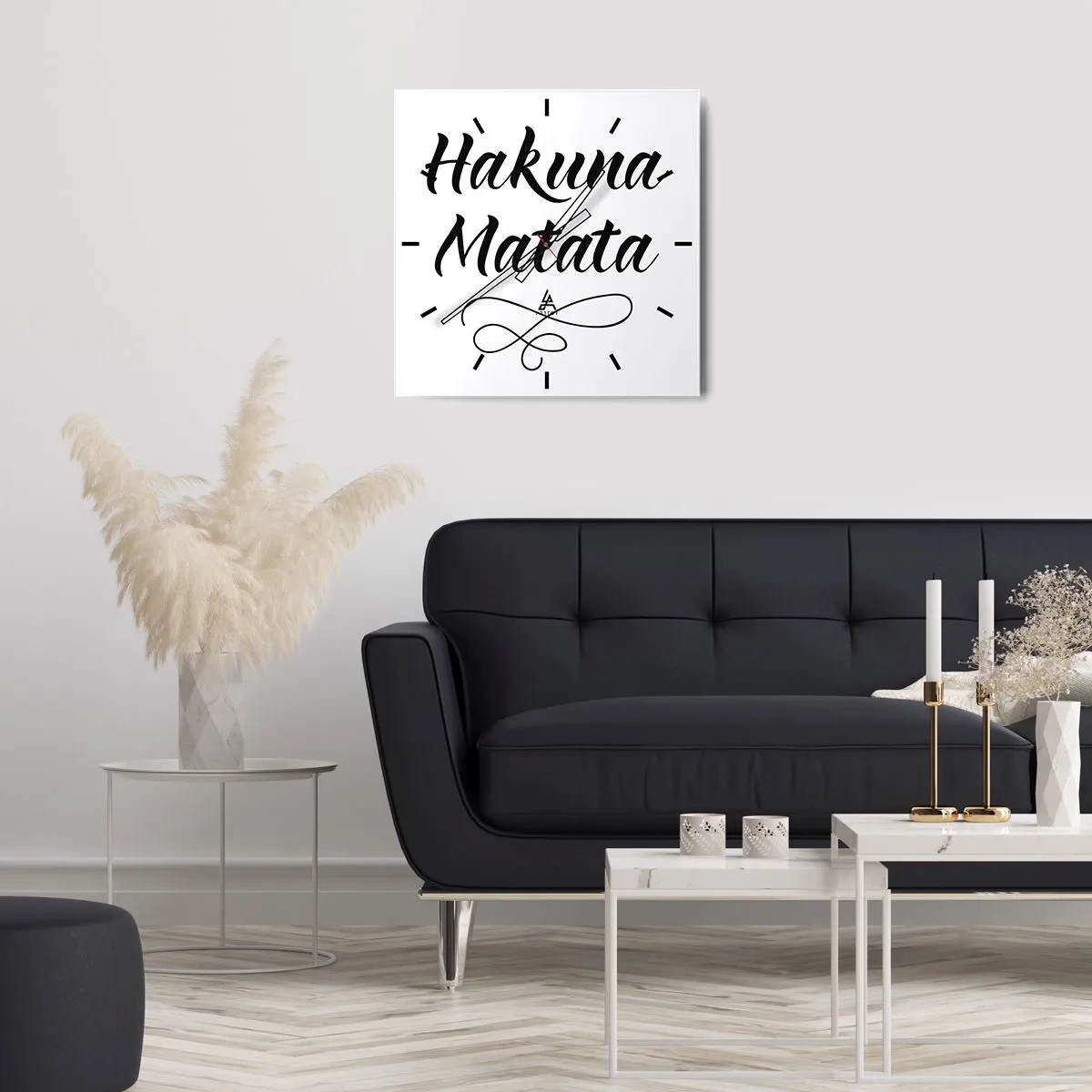 Nástěnné hodiny - Nejlepší rada - 40x40 cm