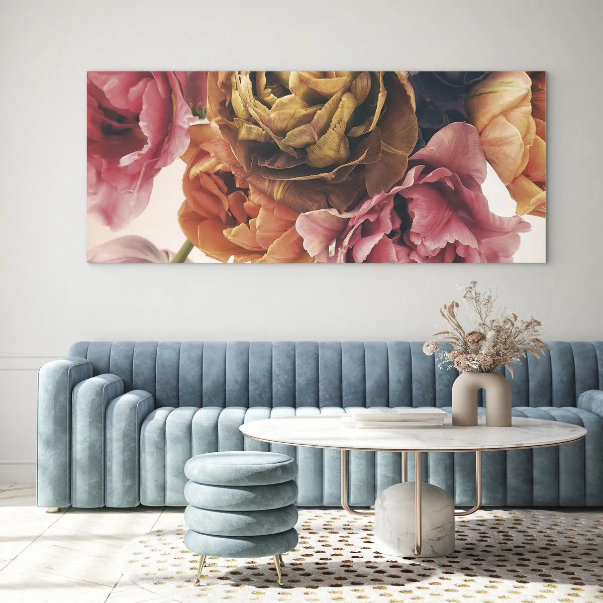 Obraz na skle - Oslava života - 90x30 cm