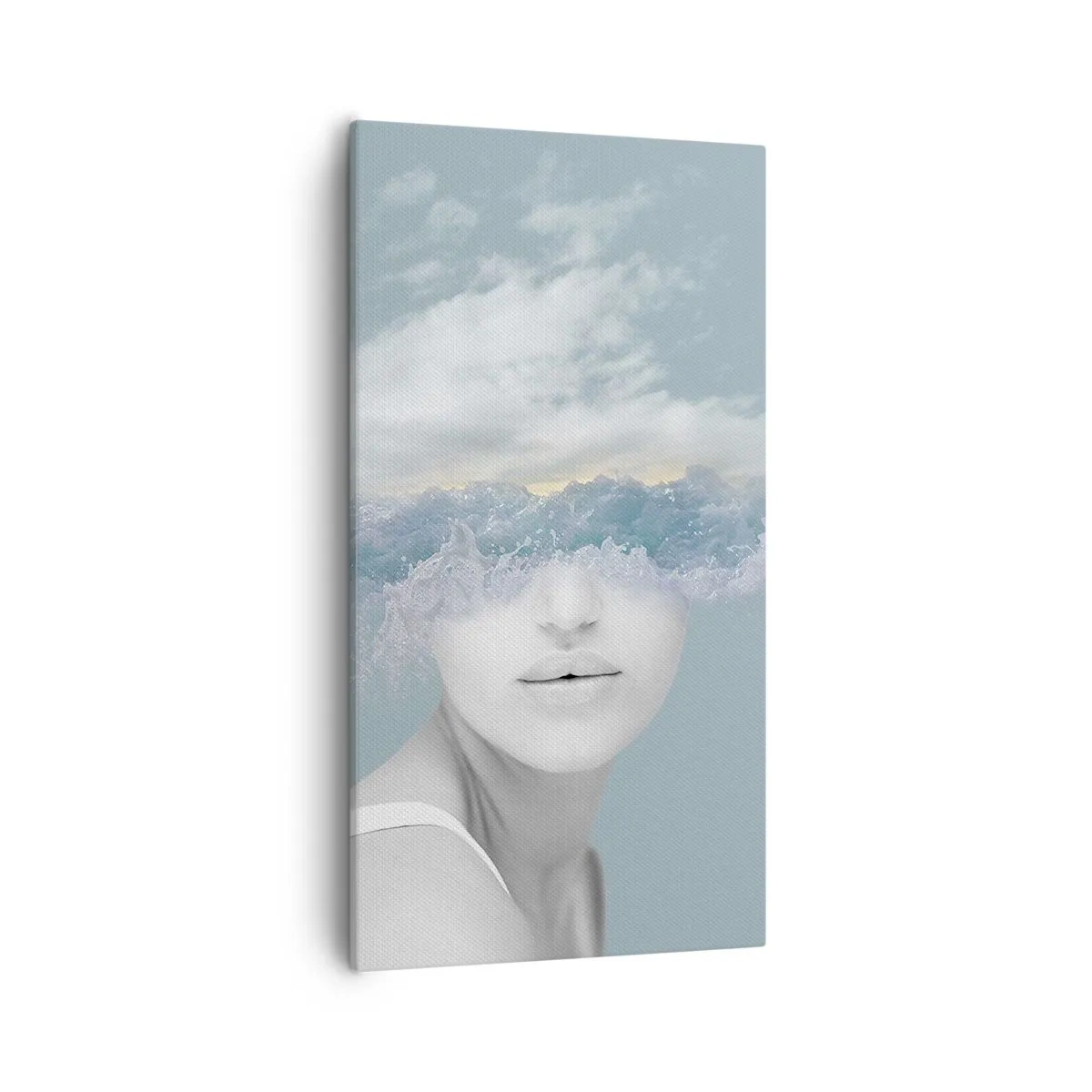 Obraz na plátně - S hlavou v oblacích - 55x100 cm