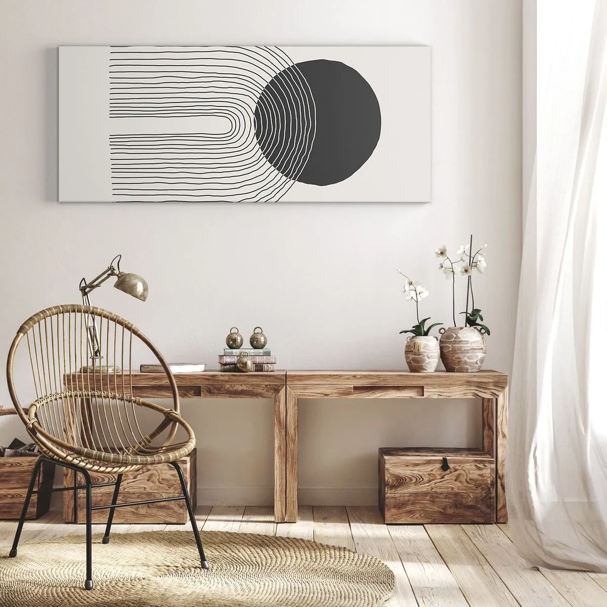 Obraz na plátně - Chvění a jistota - 160x50 cm