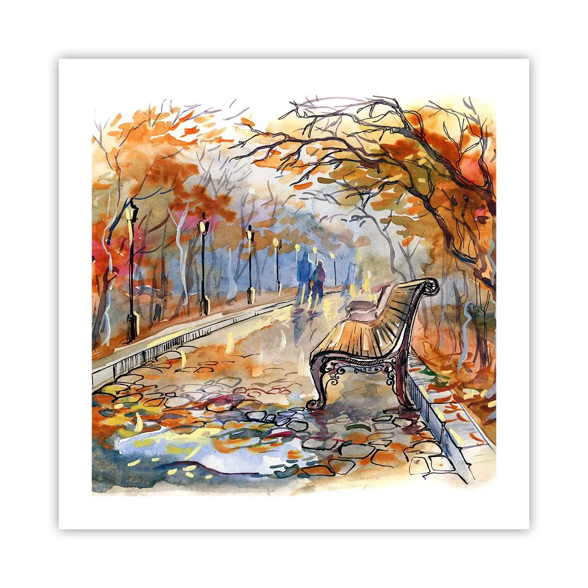 Plakát - Společně putovat podzimem - 50x50 cm