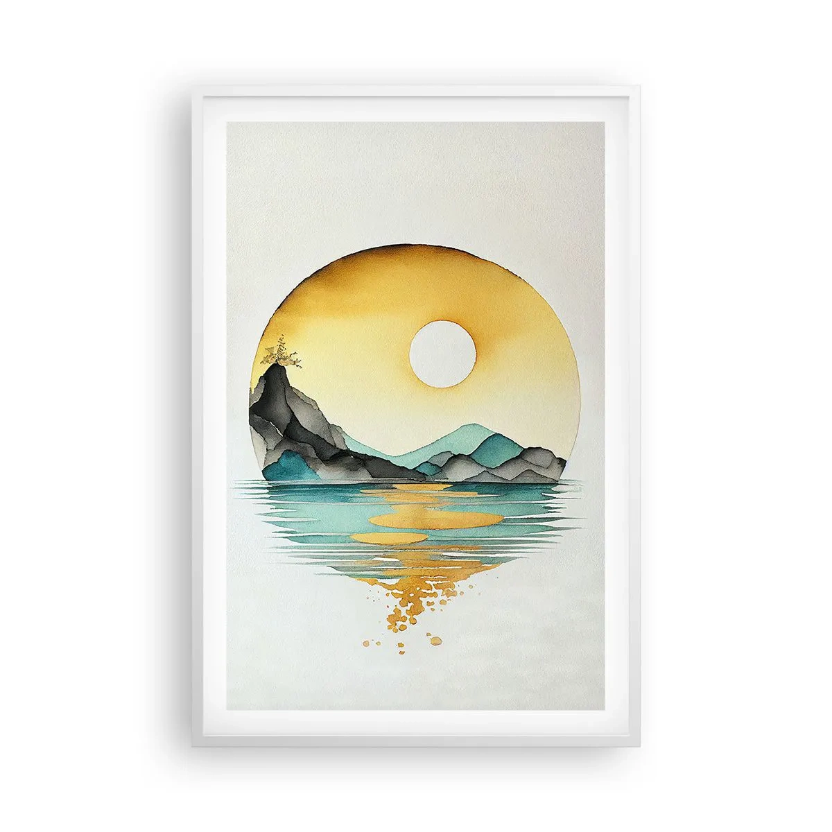 Plakát v bílém rámu - V kruhu krásy - 61x91 cm