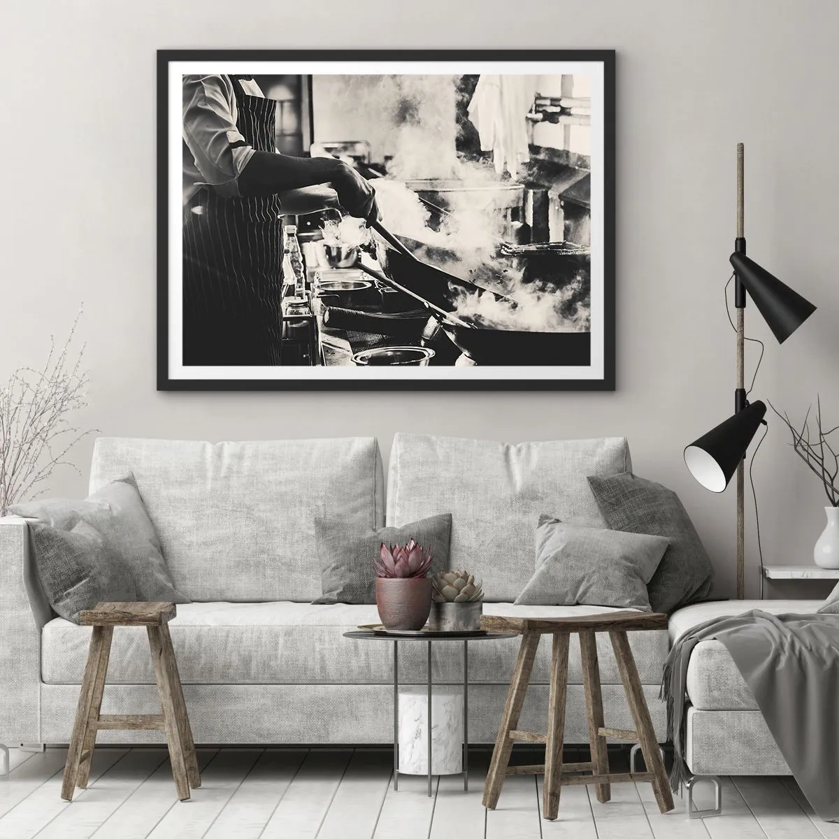 Plakát v černém rámu - Alchymie chutí - 91x61 cm