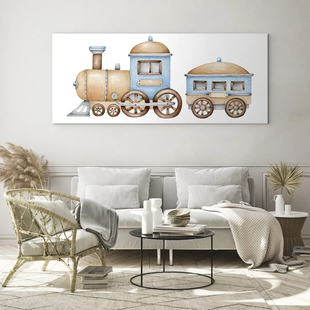Obraz na skle - Na dráze stojí… - 100x40 cm