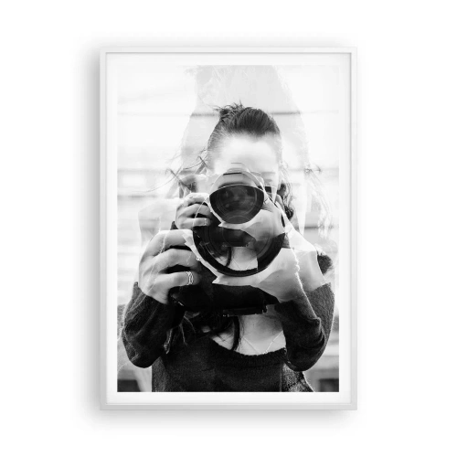 Plakát v bílém rámu - Tvůrce a materiál - 70x100 cm