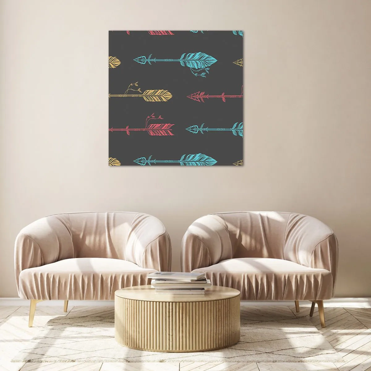 Obraz na skle - V lati - 70x70 cm